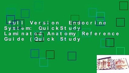 Full Version  Endocrine System: QuickStudy Laminated Anatomy Reference Guide (Quick Study