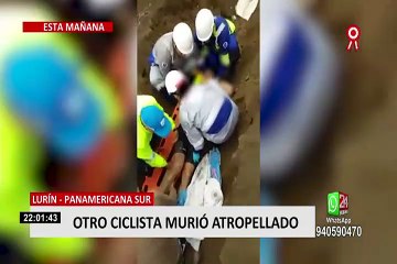 Lurín: ciclista murió atropellado en la Panamericana Sur