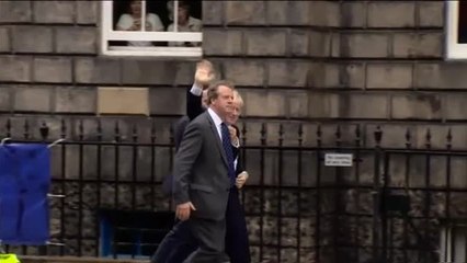 Boris Johnson abucheado a su llegada a Edimburgo