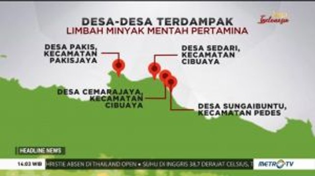 Ini Desa-desa Terdampak Limbah Minyak Mentah Pertamina