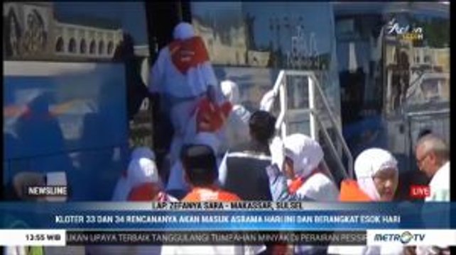 Total 896 Calhaj Embarkasi Makassar Diberangkatkan ke Tanah Suci