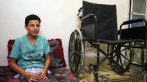 Esed rejiminin saldırısında bacaklarını kaybeden çocuk yardım bekliyor (2) - İDLİB