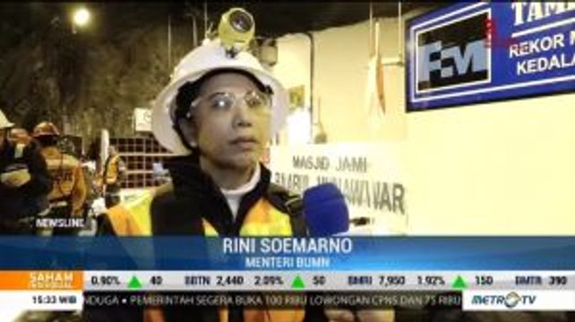 Tiga Blok Tambang Bawah Tanah Freeport Indonesia Akhirnya Beroperasi