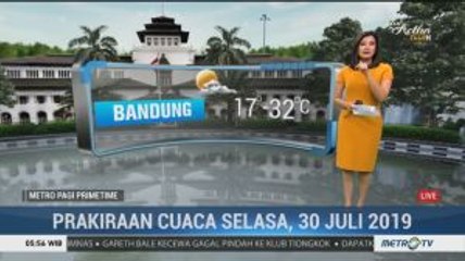 Prakiraan Cuaca Selasa, 30 Juli 2019