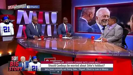 Jerry Jones is 'smart' for not fining Zeke during camp holdout — Wiley | NFL | SPEAK FOR YOURSELF