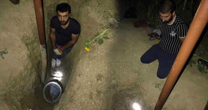 NATO hattından yakıt çalmaya kalkışan 2 uyanık kazdıkları çukurda yakalandı