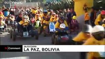 مسابقات کارتینگ کودکان در لاپاز بولیوی