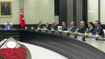 MGK, Cumhurbaşkanı Recep Tayyip Erdoğan başkanlığında toplandı