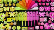 Special Series Piping Bags Vs Balloon| Yellow Vs Pink | Mixing Random Things Into Slime |