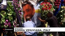 سوگواری ایتالیایی‌ها برای قتل افسر جوان