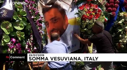 سوگواری ایتالیایی‌ها برای قتل افسر جوان