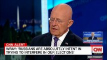James Clapper on Wray: 'Russians are absolutely intent in trying to interfere. #JamesClapper #News #CNN
