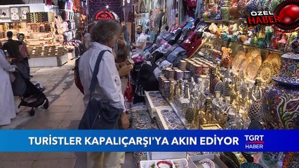 Turistler Kapalı Çarşıya Akın Ediyor