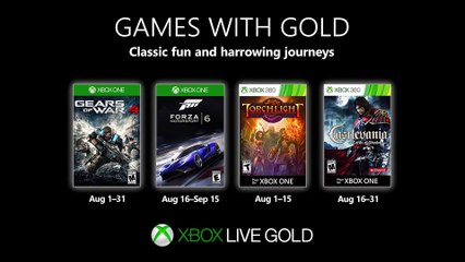 Xbox One - Games With Gold agosto