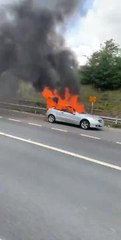 Car fire M62