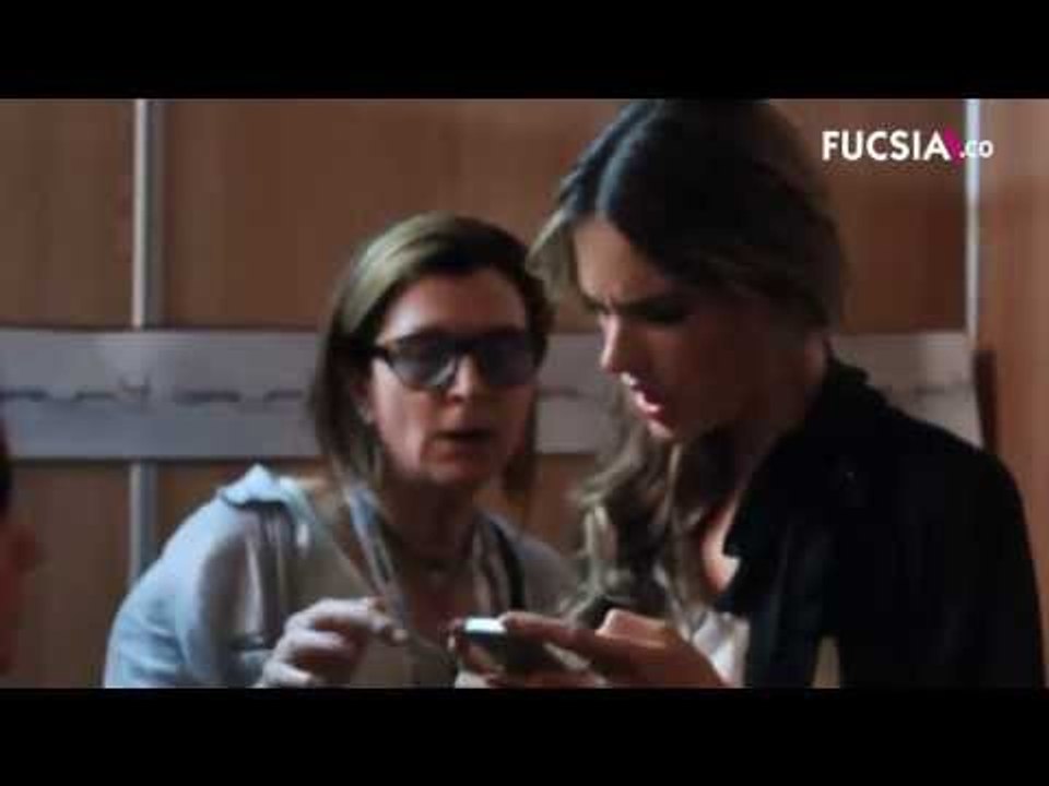 Backstage Pink Filosofy con Alessandra Ambrossio.