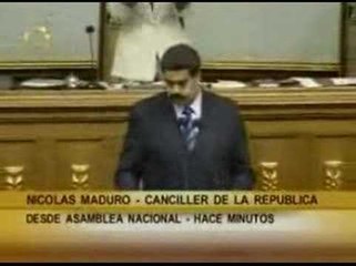 El canciller Nicolás Maduro anuncia expulsión de Embajadorde