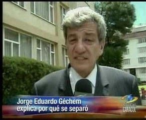 Jorge Eduardo Géchem explica por qué se separó de su esposa