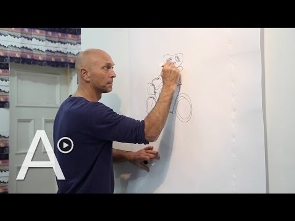 En proceso: así es un taller con “el artista que puede dibujar todo”