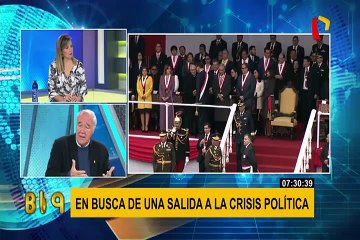 García Belaúnde: "Gobierno debe buscar pacto político social para hacer una transición ordenada"