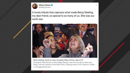 Hillary Clinton Mourns Passing Of Longtime Friend Betsy Ebeling