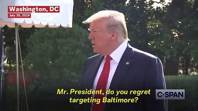 Trump Says He Doesn't Regret Attacks On Baltimore, Slams Rep. Cummings: 'Those People Are Living In Hell'