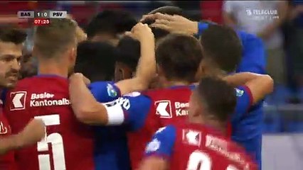 Eray Comert Goal - Basel 1-0 PSV (Full Replay)