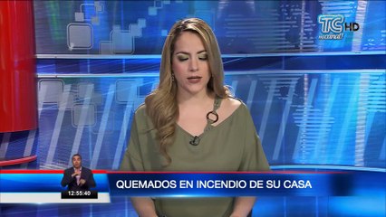 Niño y abuela resultaron quemados por incendio en su vivienda en Guayaquil