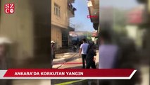Ankara'da korkutan yangın: 20 kişi dumandan etkilendi