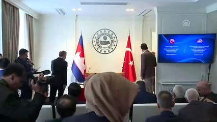 Bakan Soylu, Kamboçyalı mevkidaşı Sar Kheng ile görüştü