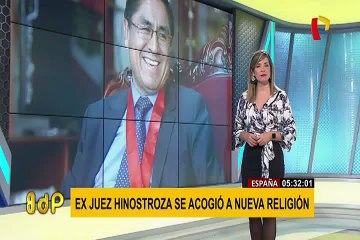 César Hinostroza se bautizó en iglesia cristiana en España