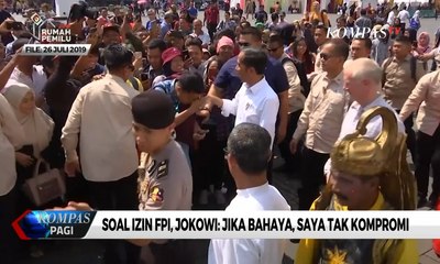 Soal Izin FPI, Jokowi: Jika Bahaya, Saya Tak Kompromi!