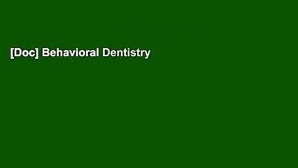 [Doc] Behavioral Dentistry