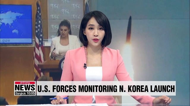 U.S. forces monitoring N. Korea 'missile launch'