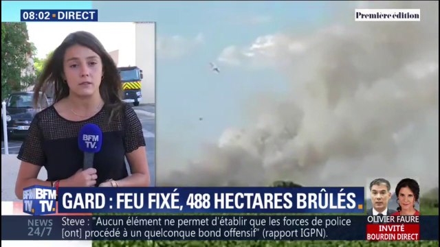 Le feu à Générac dans le Gard ne progresse plus, mais il n'est pas encore maîtrisé