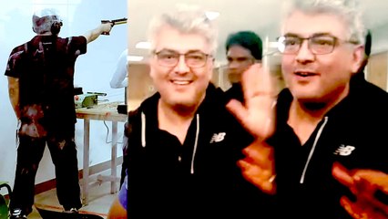 Ajith in Shooting Sport : Viral Gun Shooting Video | துப்பாக்கி சுடுதல் போட்டி | Filmibeat Tamil