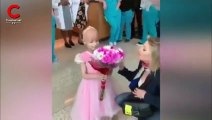 Kanseri yenen küçük kızın hastaneden ayrılışı duygulandırdı!