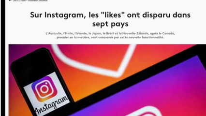 Instagram : la fin du nombre de « likes » dans sept pays