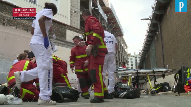 Paris : une passerelle de chantier s’effondre, un mort et trois ouvriers blessés