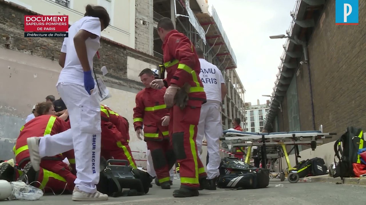 Paris : une passerelle de chantier s’effondre, un mort et trois ouvriers blessés