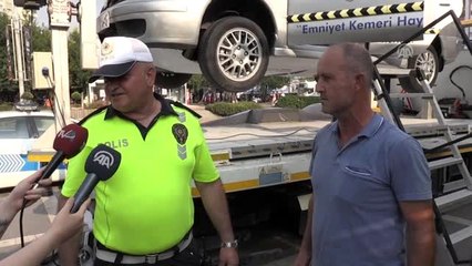 Emniyet kemeri takmayan sürücüler sonuçları tecrübe etti - ADANA