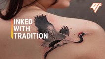 Inking Chinese Watercolor Tattoos