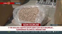 7 TIR dolusu sahte zayıflama çayı ele geçirildi