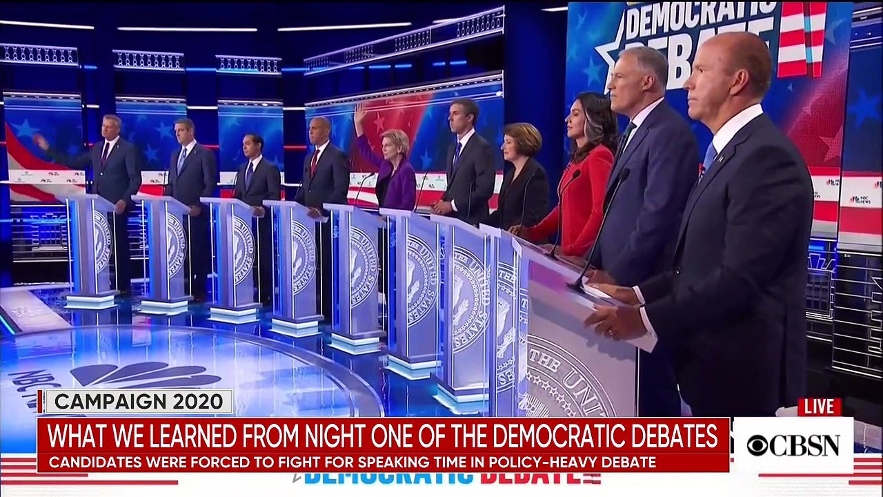 What we learned from the first night of the Democratic debate