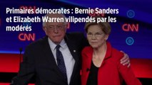Primaires démocrates : Bernie Sanders et Elizabeth Warren vilipendés par les modérés