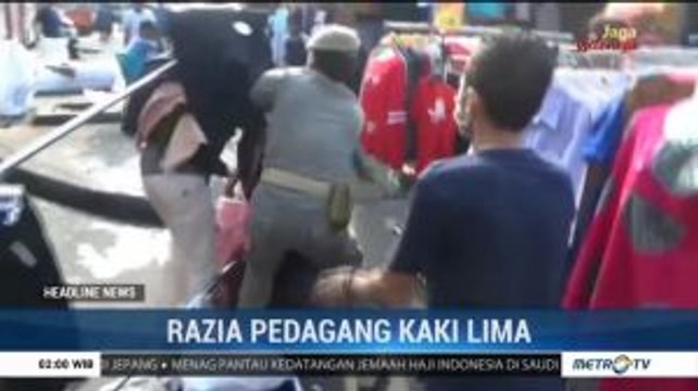 Razia PKL Tanah Abang Berlangsung Ricuh