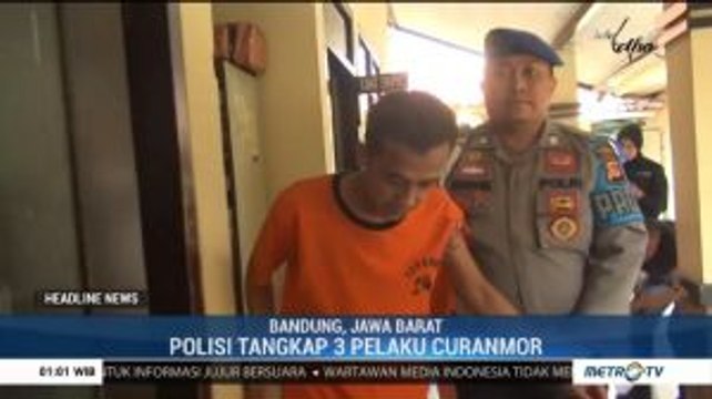 Polisi Lumpuhkan Tiga Pelaku Curanmor di Bandung