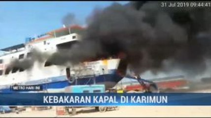 Ledakan KM Sembilang Dipicu Api Pengelasan