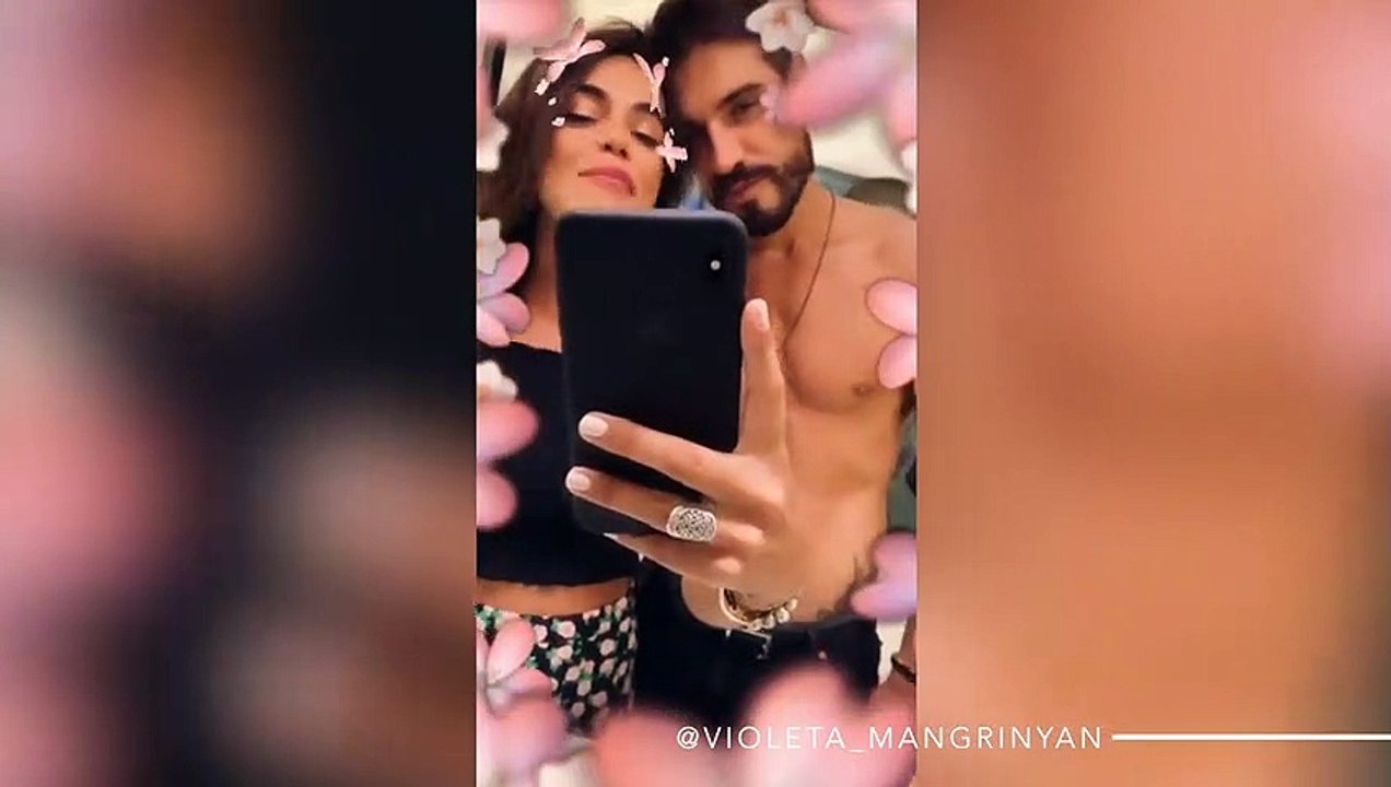 Fabio Colloricchio repite con Violeta Mangriñán las fotos que se hizo con su ex