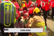 Hong Kong: colisión de buses dejó casi 80 heridos